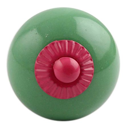 Solid Pea Green Pink Fitting Ceramic Knob